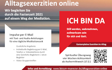 Flyer Exerzitien Bistum Münster